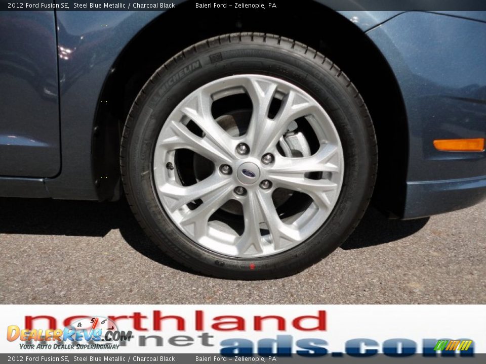 2012 Ford Fusion SE Steel Blue Metallic / Charcoal Black Photo #9