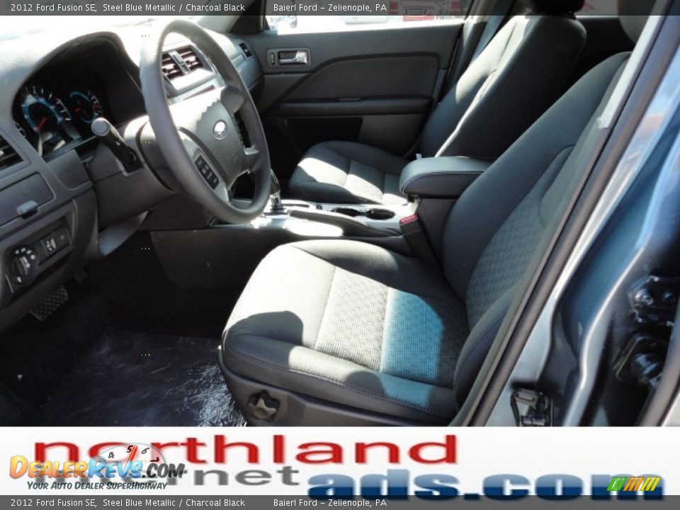 2012 Ford Fusion SE Steel Blue Metallic / Charcoal Black Photo #10