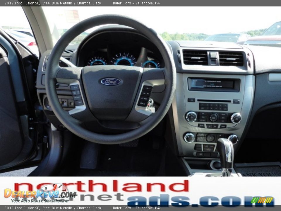 2012 Ford Fusion SE Steel Blue Metallic / Charcoal Black Photo #11