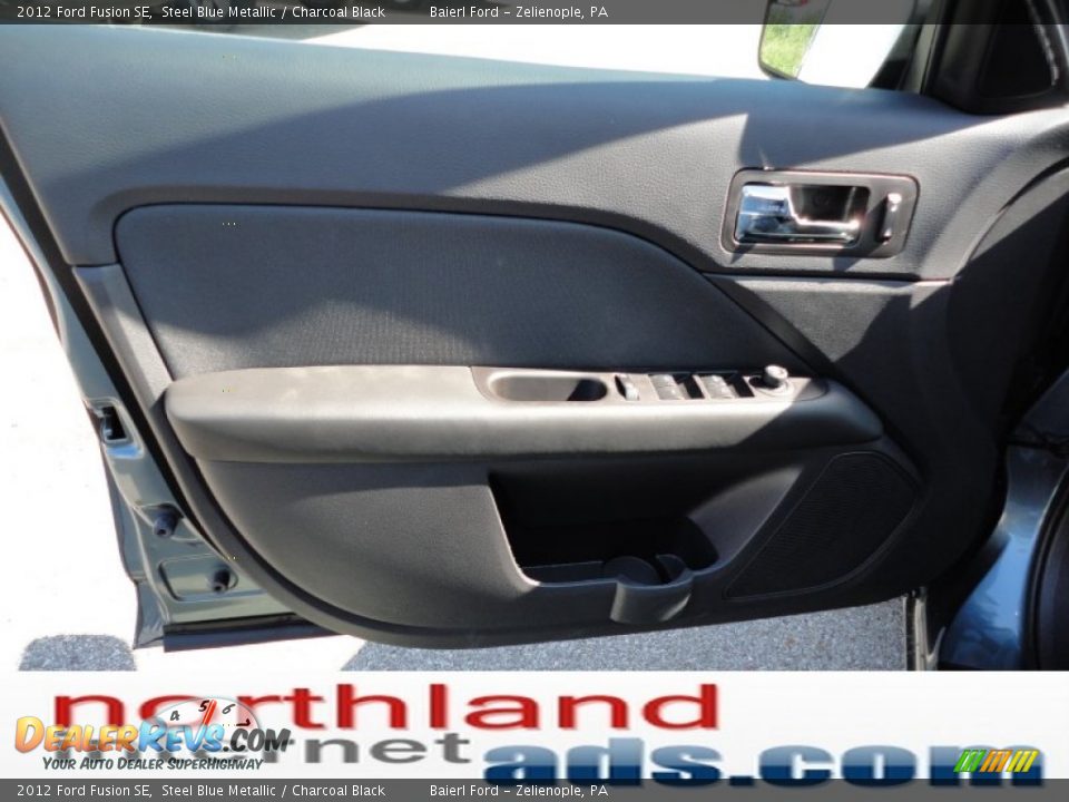 2012 Ford Fusion SE Steel Blue Metallic / Charcoal Black Photo #12