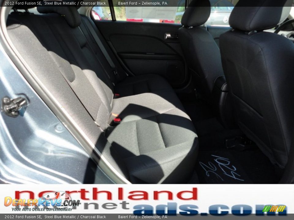 2012 Ford Fusion SE Steel Blue Metallic / Charcoal Black Photo #15
