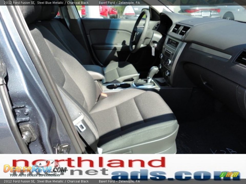 2012 Ford Fusion SE Steel Blue Metallic / Charcoal Black Photo #16