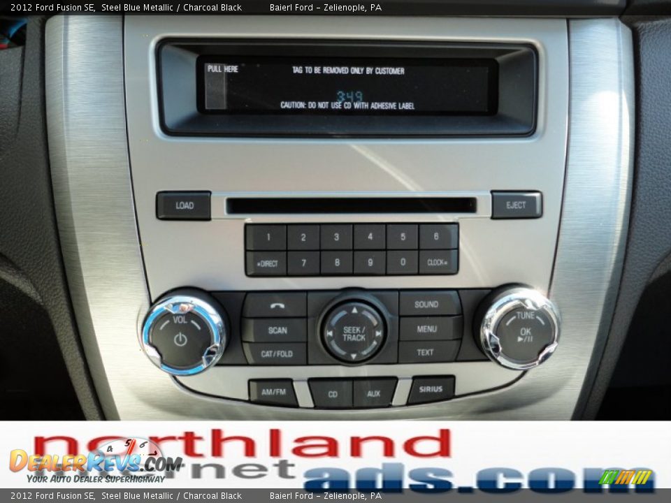 2012 Ford Fusion SE Steel Blue Metallic / Charcoal Black Photo #18
