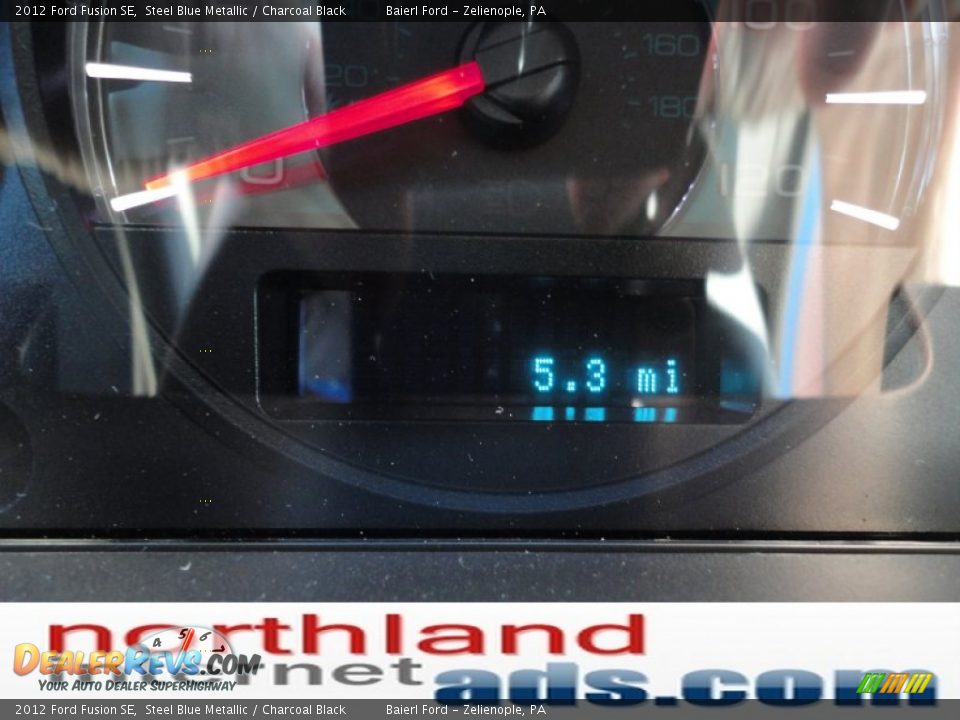 2012 Ford Fusion SE Steel Blue Metallic / Charcoal Black Photo #19