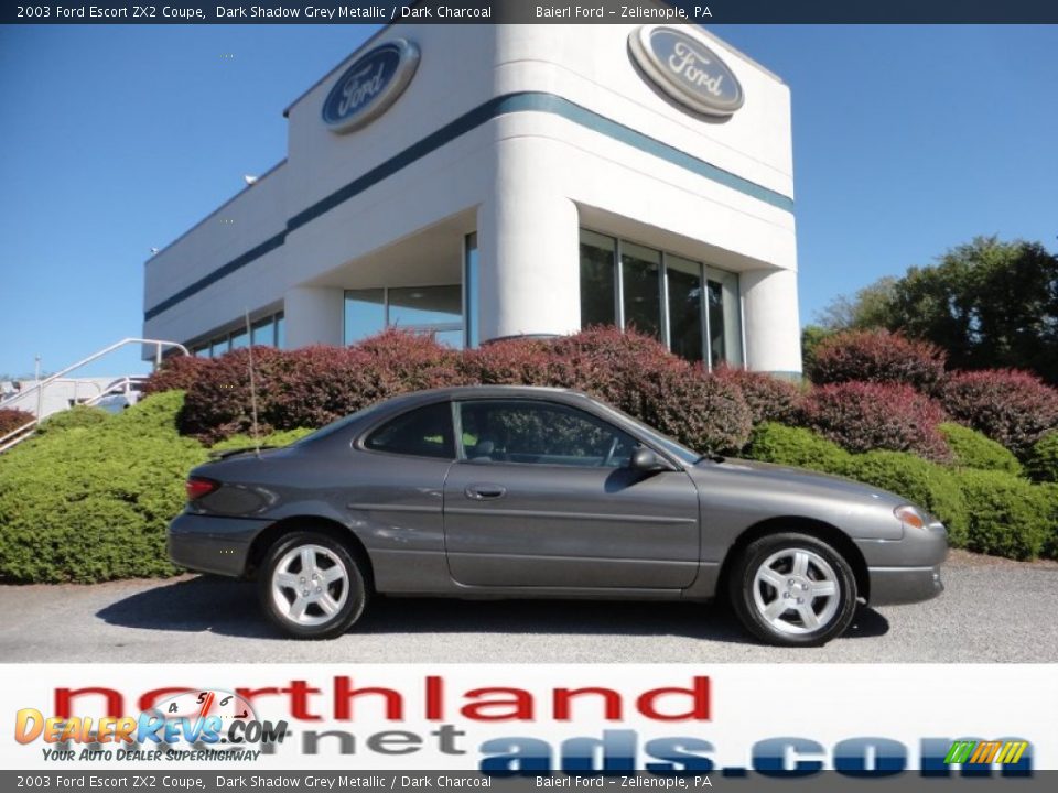 2003 Ford Escort ZX2 Coupe Dark Shadow Grey Metallic / Dark Charcoal Photo #1