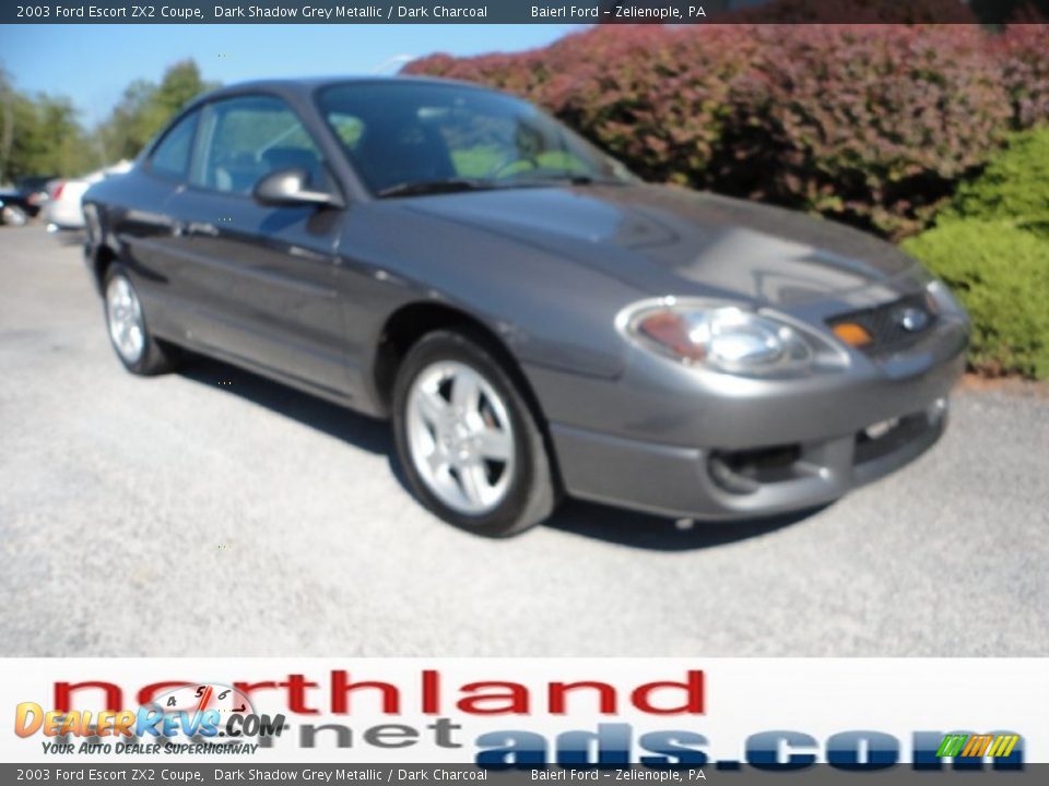 2003 Ford Escort ZX2 Coupe Dark Shadow Grey Metallic / Dark Charcoal Photo #2