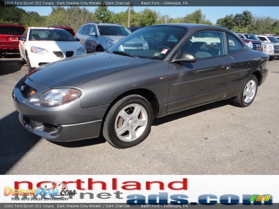2003 Ford Escort ZX2 Coupe Dark Shadow Grey Metallic / Dark Charcoal Photo #4