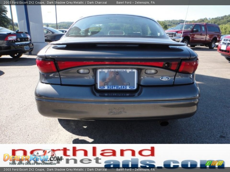 2003 Ford Escort ZX2 Coupe Dark Shadow Grey Metallic / Dark Charcoal Photo #7