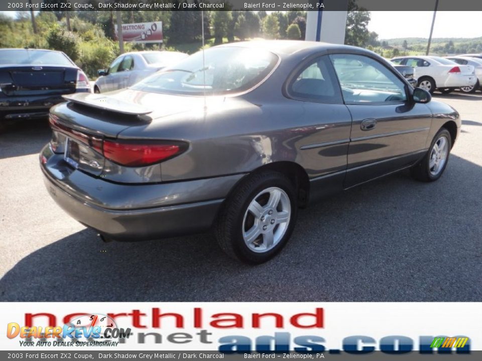 2003 Ford Escort ZX2 Coupe Dark Shadow Grey Metallic / Dark Charcoal Photo #8