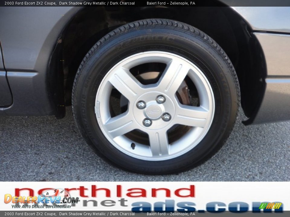 2003 Ford Escort ZX2 Coupe Dark Shadow Grey Metallic / Dark Charcoal Photo #9