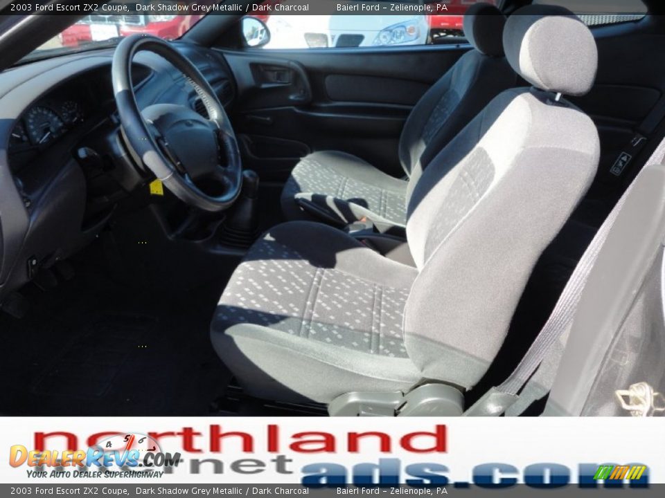 2003 Ford Escort ZX2 Coupe Dark Shadow Grey Metallic / Dark Charcoal Photo #10