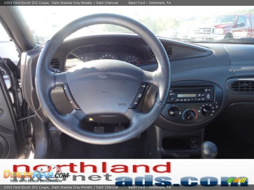 2003 Ford Escort ZX2 Coupe Dark Shadow Grey Metallic / Dark Charcoal Photo #12