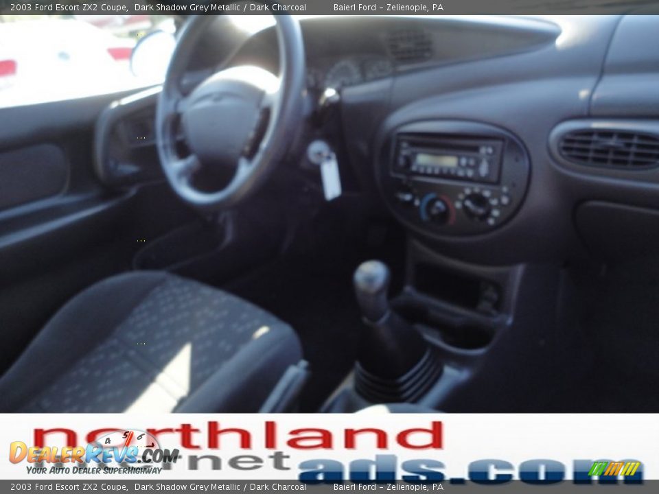 2003 Ford Escort ZX2 Coupe Dark Shadow Grey Metallic / Dark Charcoal Photo #16