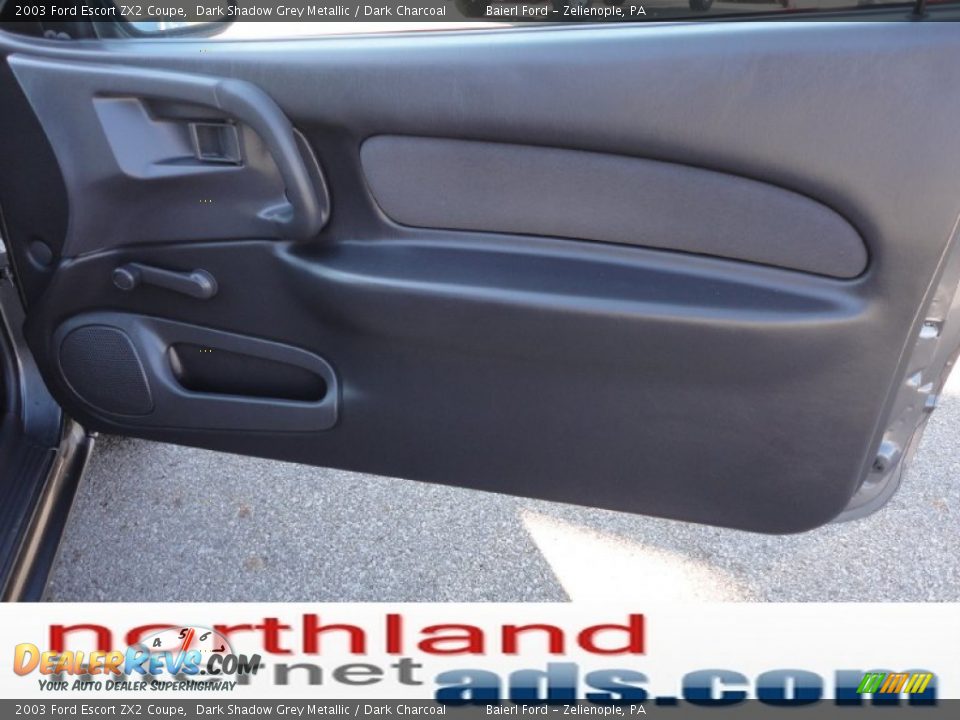2003 Ford Escort ZX2 Coupe Dark Shadow Grey Metallic / Dark Charcoal Photo #17