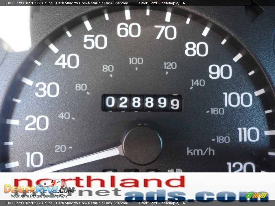 2003 Ford Escort ZX2 Coupe Dark Shadow Grey Metallic / Dark Charcoal Photo #19