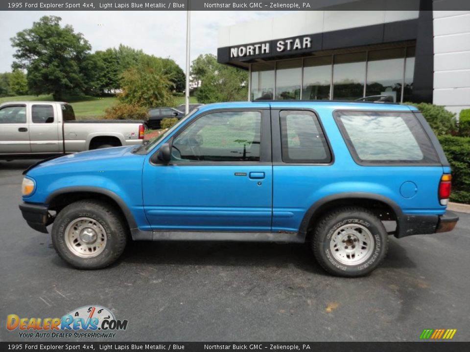 1995 Ford Explorer Sport 4x4 Light Lapis Blue Metallic / Blue Photo #2