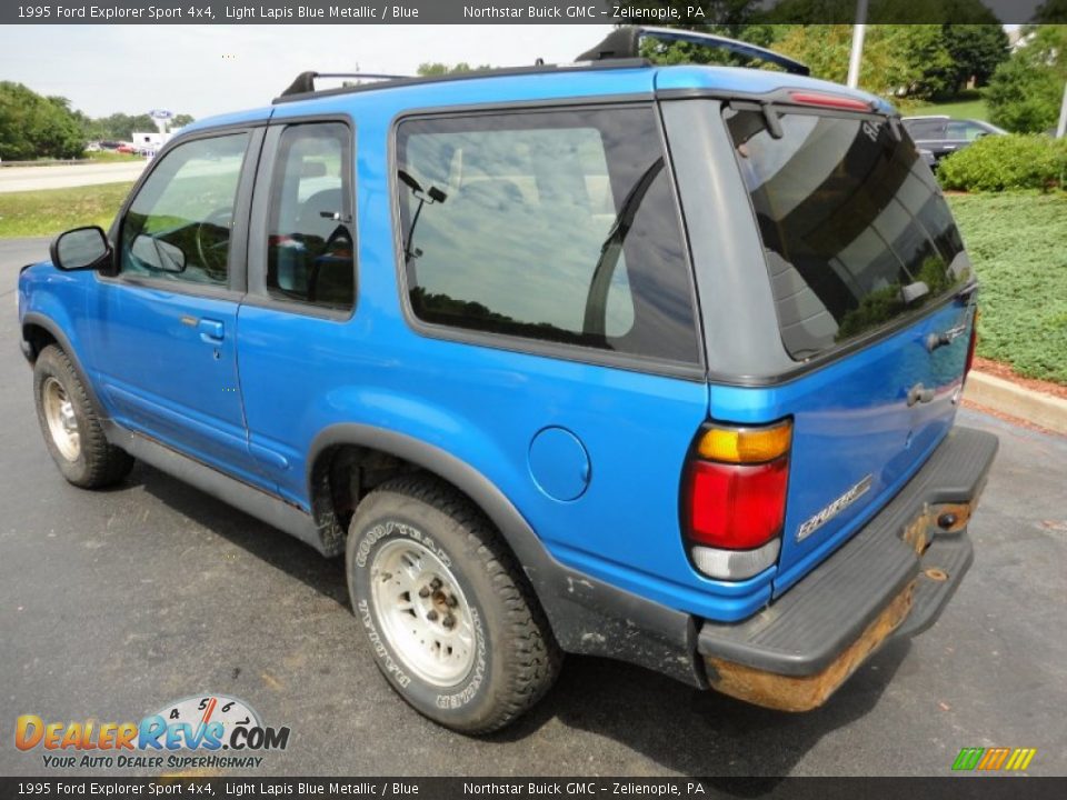 1995 Ford Explorer Sport 4x4 Light Lapis Blue Metallic / Blue Photo #3