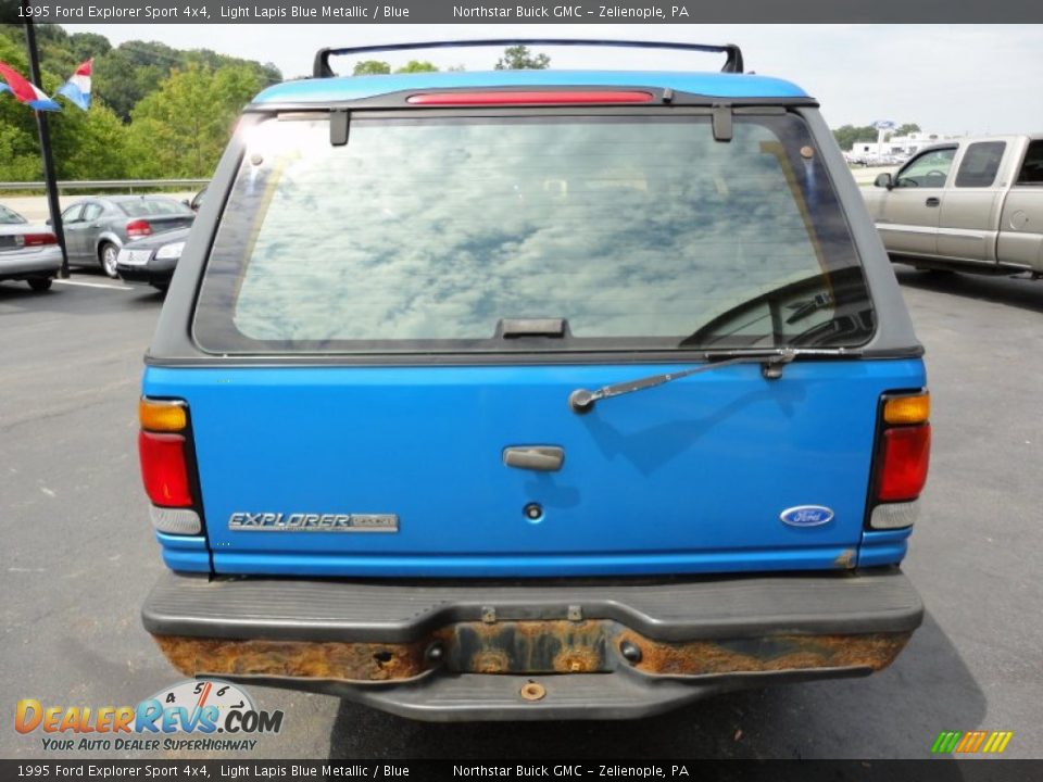 1995 Ford Explorer Sport 4x4 Light Lapis Blue Metallic / Blue Photo #4