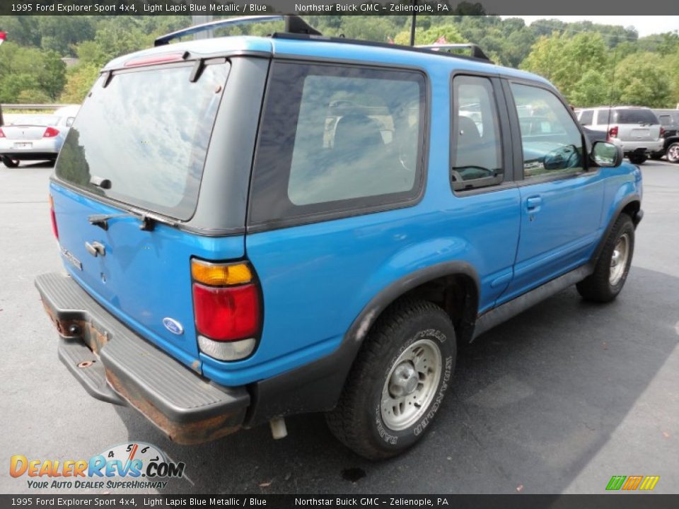 1995 Ford Explorer Sport 4x4 Light Lapis Blue Metallic / Blue Photo #5