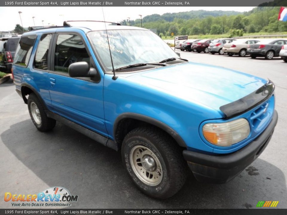 1995 Ford Explorer Sport 4x4 Light Lapis Blue Metallic / Blue Photo #7