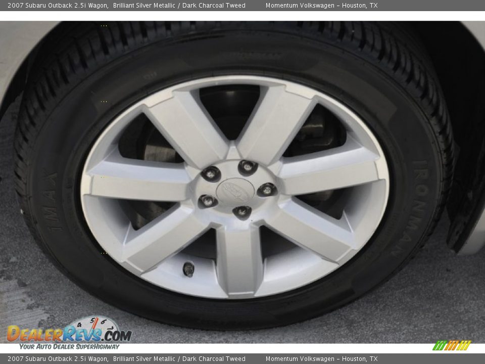 2007 Subaru Outback 2.5i Wagon Brilliant Silver Metallic / Dark Charcoal Tweed Photo #4