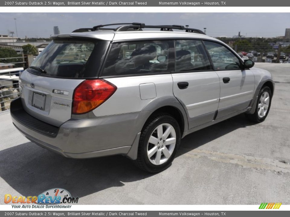 2007 Subaru Outback 2.5i Wagon Brilliant Silver Metallic / Dark Charcoal Tweed Photo #7