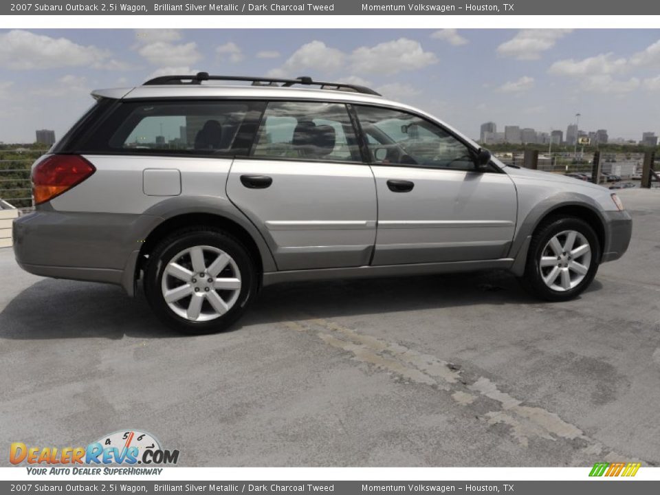 2007 Subaru Outback 2.5i Wagon Brilliant Silver Metallic / Dark Charcoal Tweed Photo #9