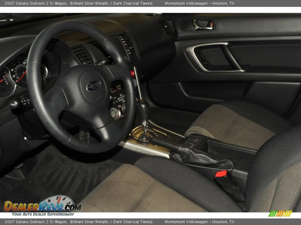 2007 Subaru Outback 2.5i Wagon Brilliant Silver Metallic / Dark Charcoal Tweed Photo #12