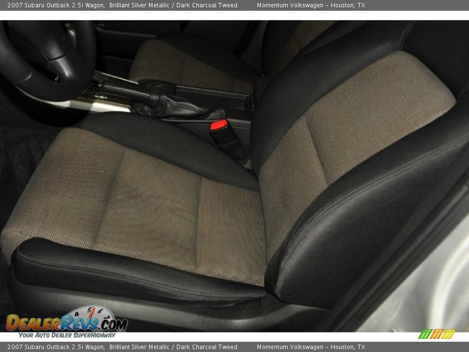 2007 Subaru Outback 2.5i Wagon Brilliant Silver Metallic / Dark Charcoal Tweed Photo #13