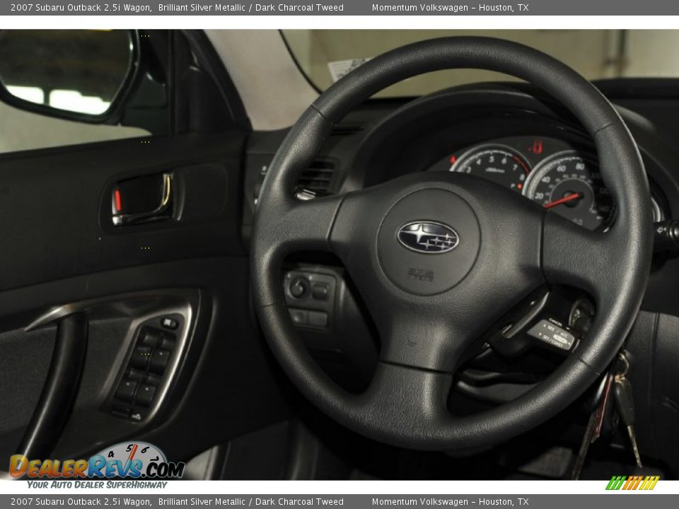 2007 Subaru Outback 2.5i Wagon Brilliant Silver Metallic / Dark Charcoal Tweed Photo #28