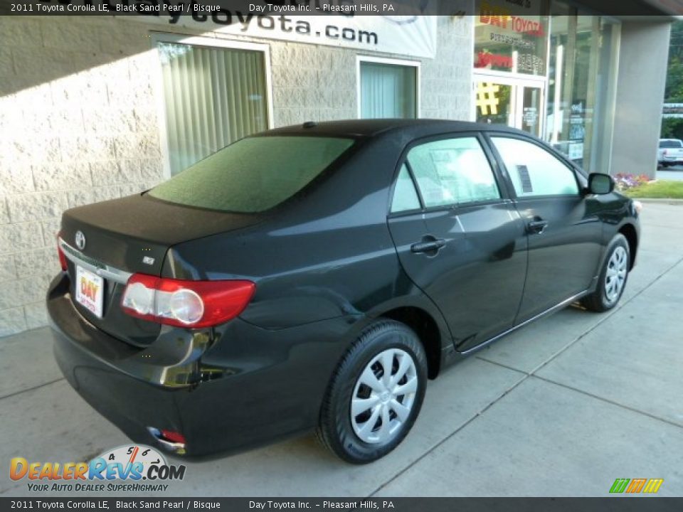 2011 Toyota Corolla LE Black Sand Pearl / Bisque Photo #2
