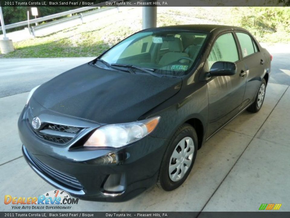 2011 Toyota Corolla LE Black Sand Pearl / Bisque Photo #5