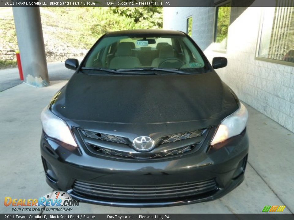 2011 Toyota Corolla LE Black Sand Pearl / Bisque Photo #6