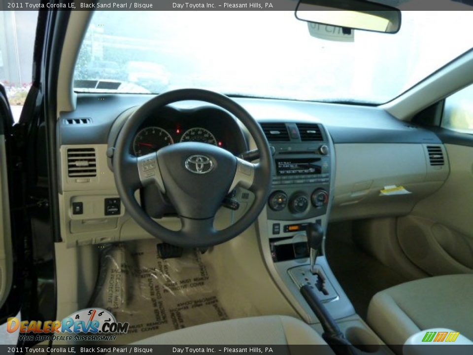 2011 Toyota Corolla LE Black Sand Pearl / Bisque Photo #10