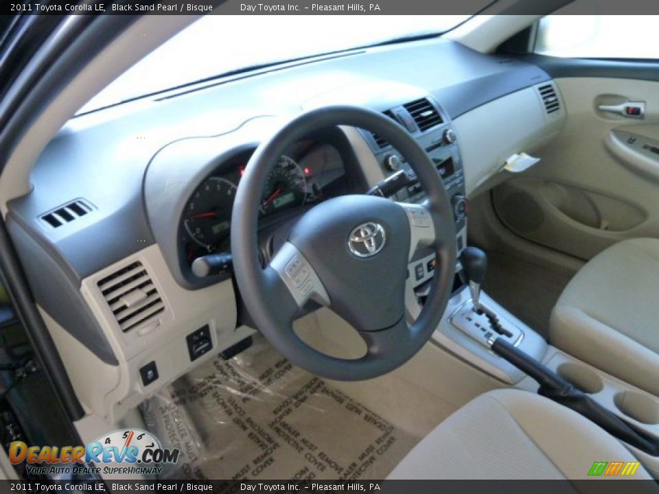 2011 Toyota Corolla LE Black Sand Pearl / Bisque Photo #12