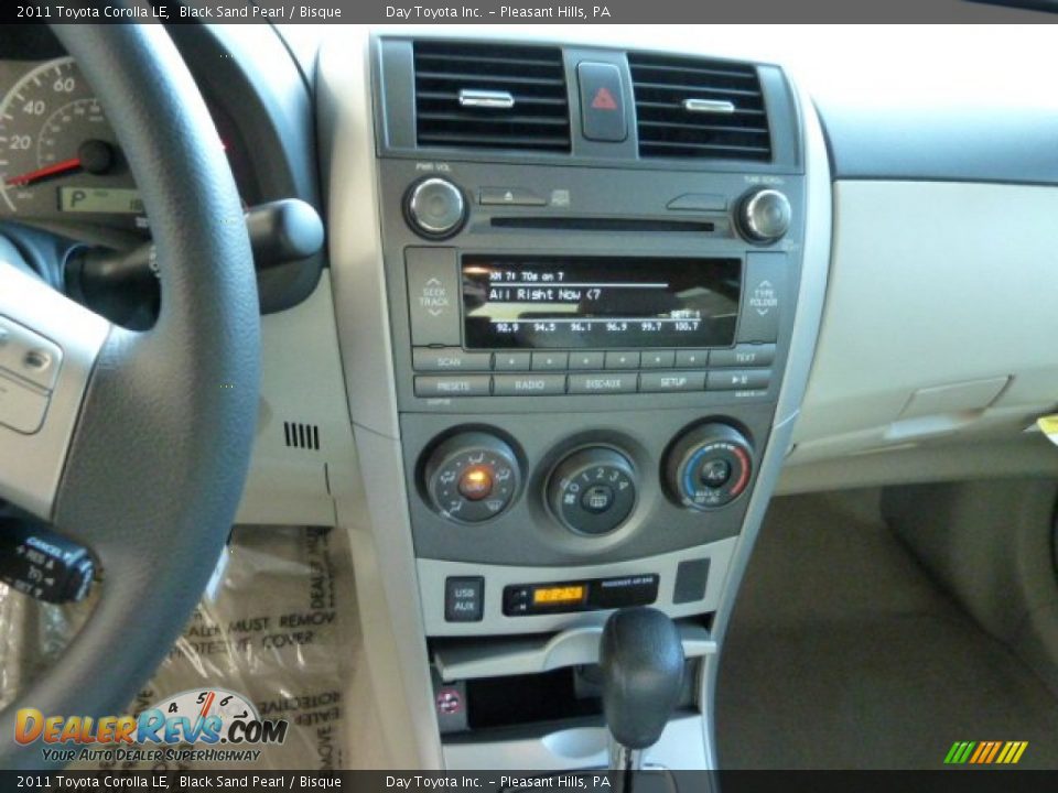 2011 Toyota Corolla LE Black Sand Pearl / Bisque Photo #13