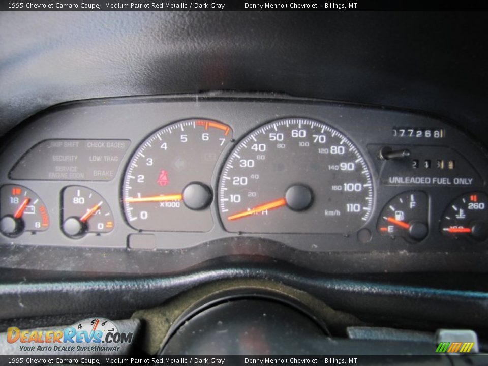 1995 Chevrolet Camaro Coupe Gauges Photo #5