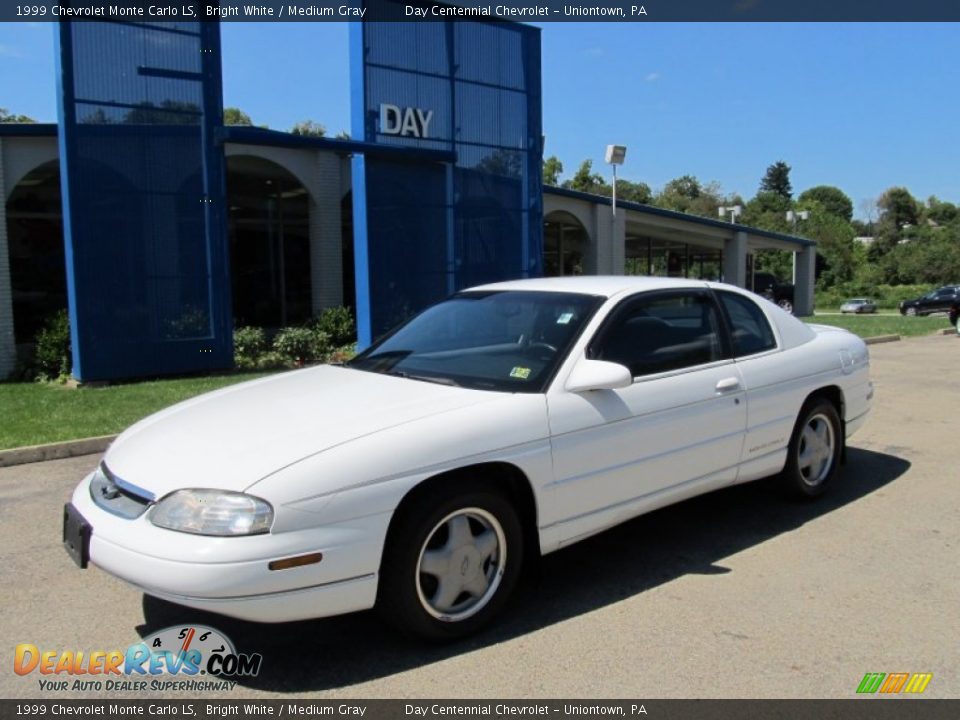 1999 Chevrolet Monte Carlo LS Bright White / Medium Gray Photo #1
