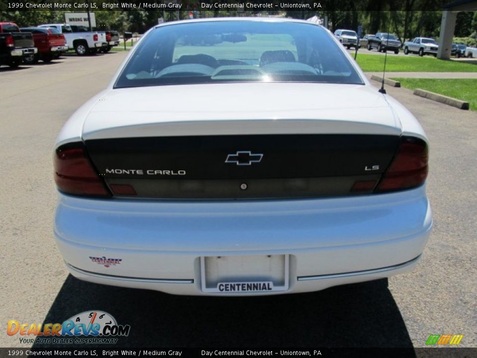 1999 Chevrolet Monte Carlo LS Bright White / Medium Gray Photo #3