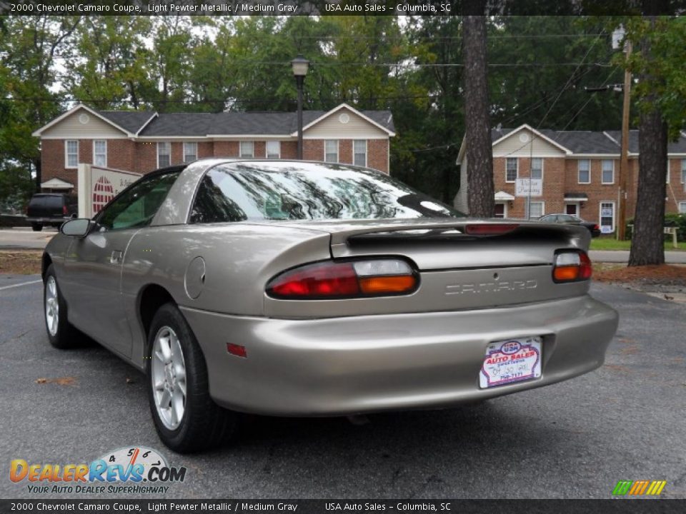 2000 Chevrolet Camaro Coupe Light Pewter Metallic / Medium Gray Photo #4