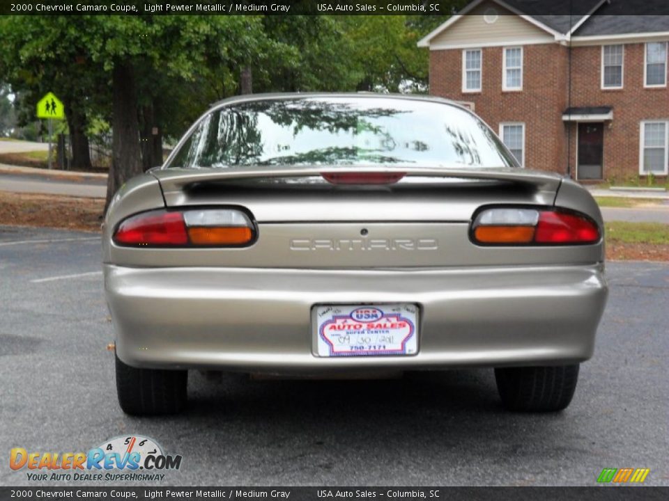 2000 Chevrolet Camaro Coupe Light Pewter Metallic / Medium Gray Photo #5