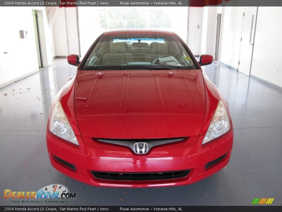 2004 Honda Accord LX Coupe San Marino Red Pearl / Ivory Photo #6