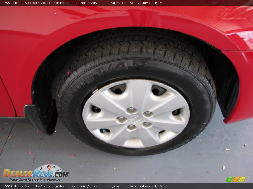 2004 Honda Accord LX Coupe San Marino Red Pearl / Ivory Photo #7