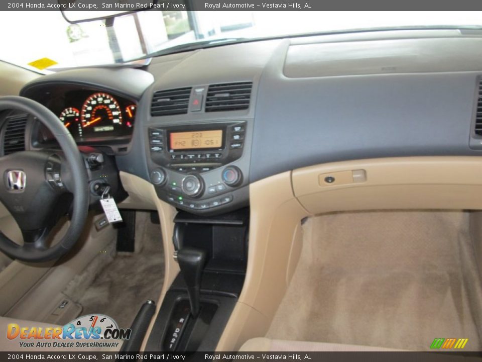 2004 Honda Accord LX Coupe San Marino Red Pearl / Ivory Photo #9