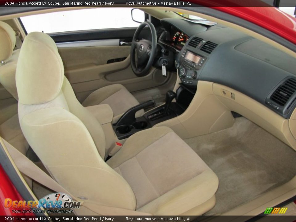 2004 Honda Accord LX Coupe San Marino Red Pearl / Ivory Photo #10