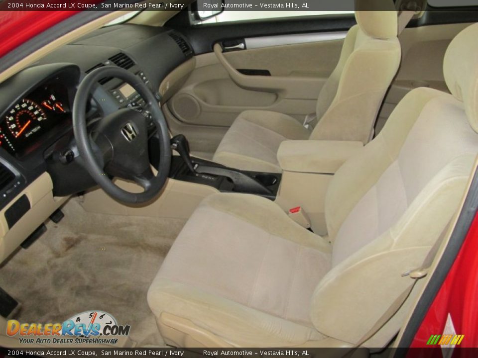 Ivory Interior - 2004 Honda Accord LX Coupe Photo #12