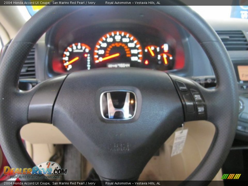 2004 Honda Accord LX Coupe San Marino Red Pearl / Ivory Photo #13