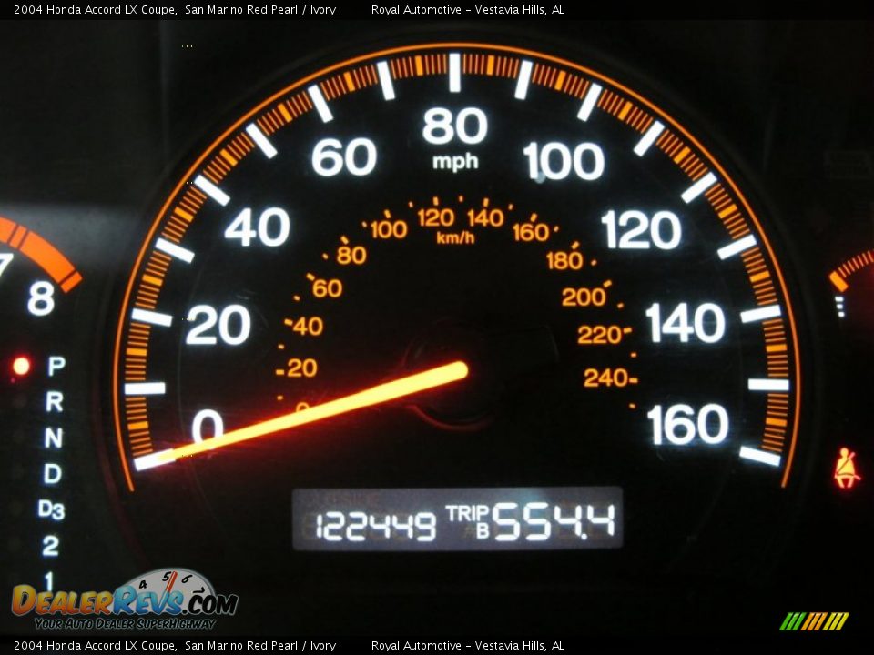 2004 Honda Accord LX Coupe San Marino Red Pearl / Ivory Photo #14