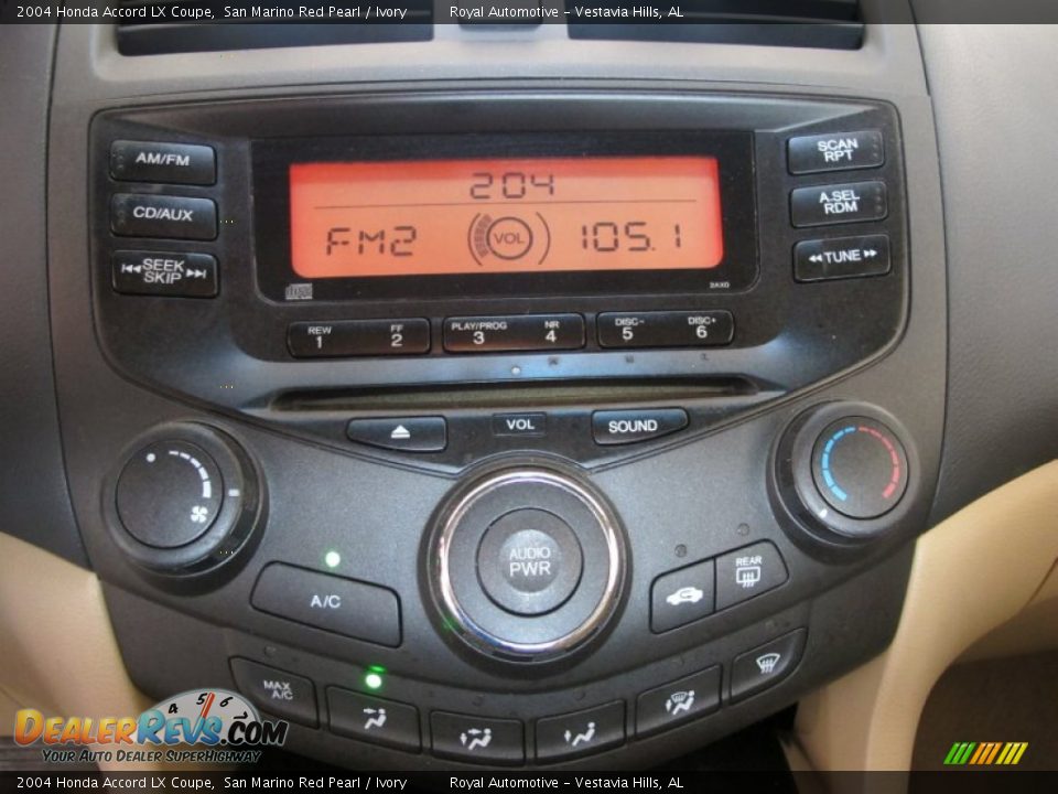 Audio System of 2004 Honda Accord LX Coupe Photo #15