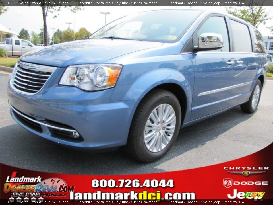 2012 Chrysler Town & Country Touring - L Sapphire Crystal Metallic / Black/Light Graystone Photo #1